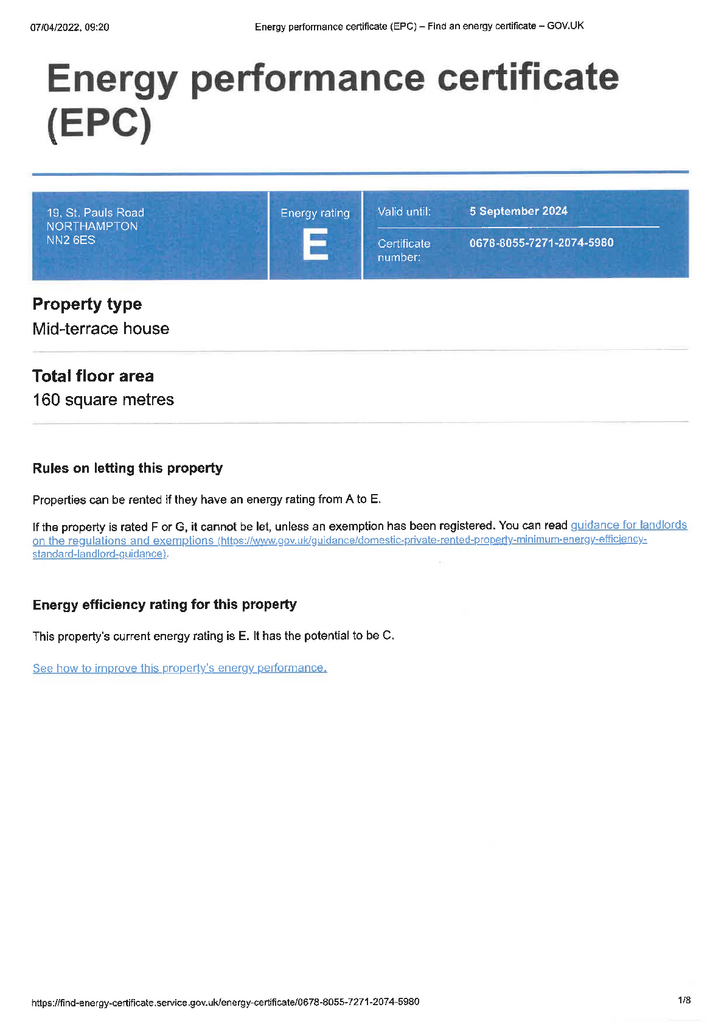 EPC Certificate