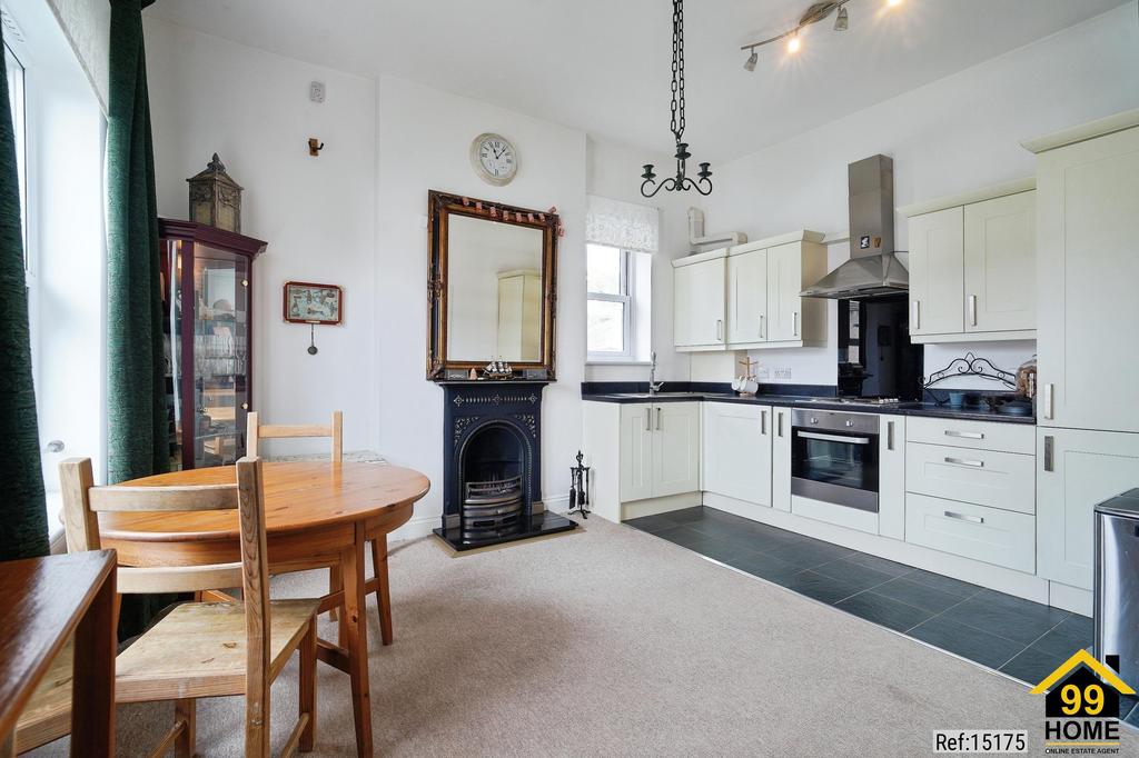 Open-plan living area, open plan living, fireplace