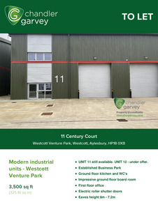 Distribution warehouse to rent, Century Ct Westcott HP18 0XB