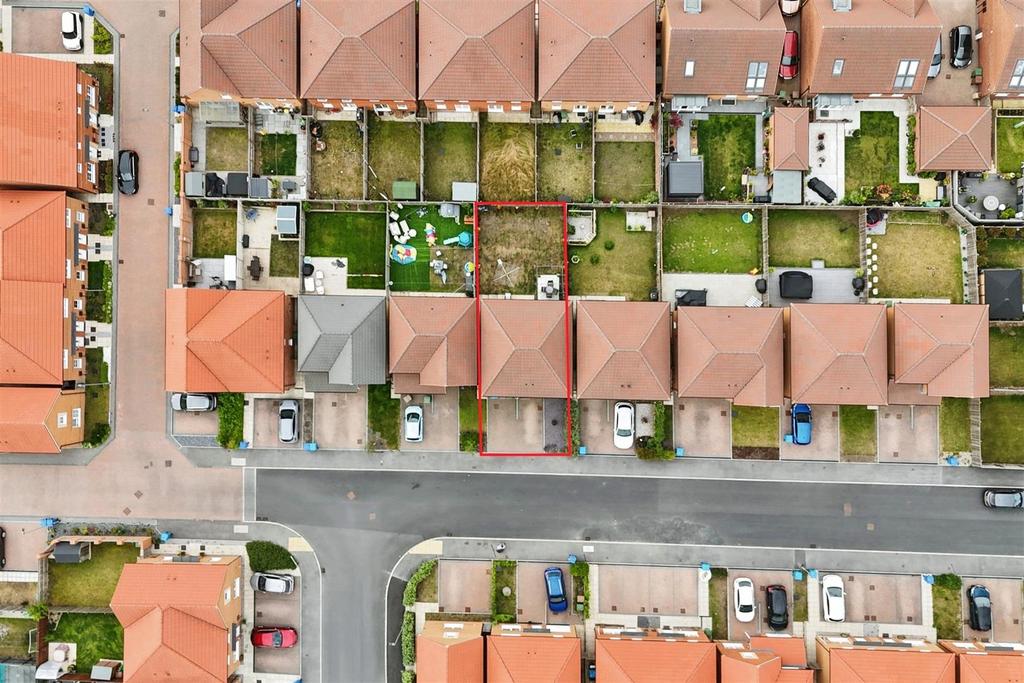 Aerial view of the property