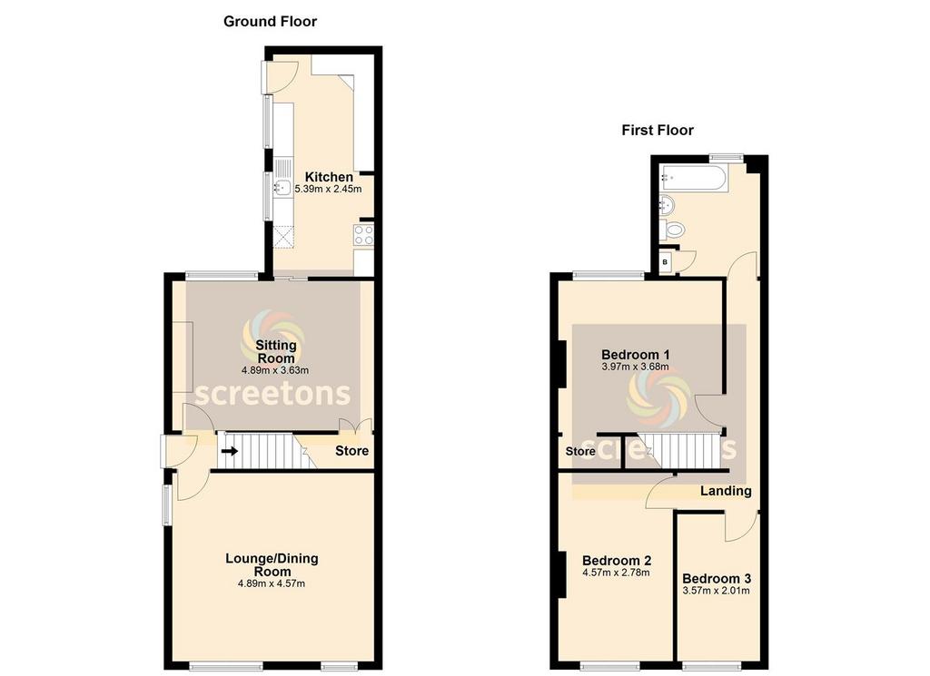 2 Chapel Field, Field Road, Stainforth - all floor