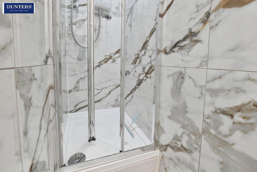 Down stairs shower