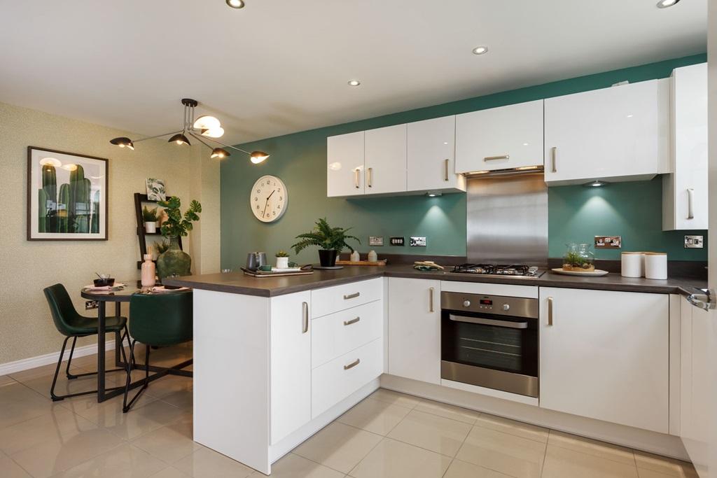 Kitchen with breakfast area