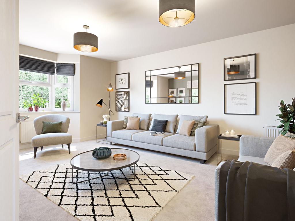Lounge with bay window in the Exeter, a 4...
