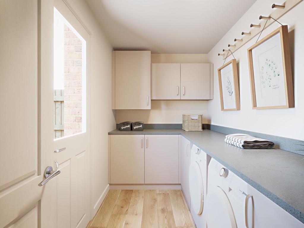 Utility room in the Exeter, a 4 bedroom...
