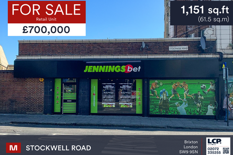 Retail property (high street) for sale, 221-223 Stockwell Rd London SW9 9SN