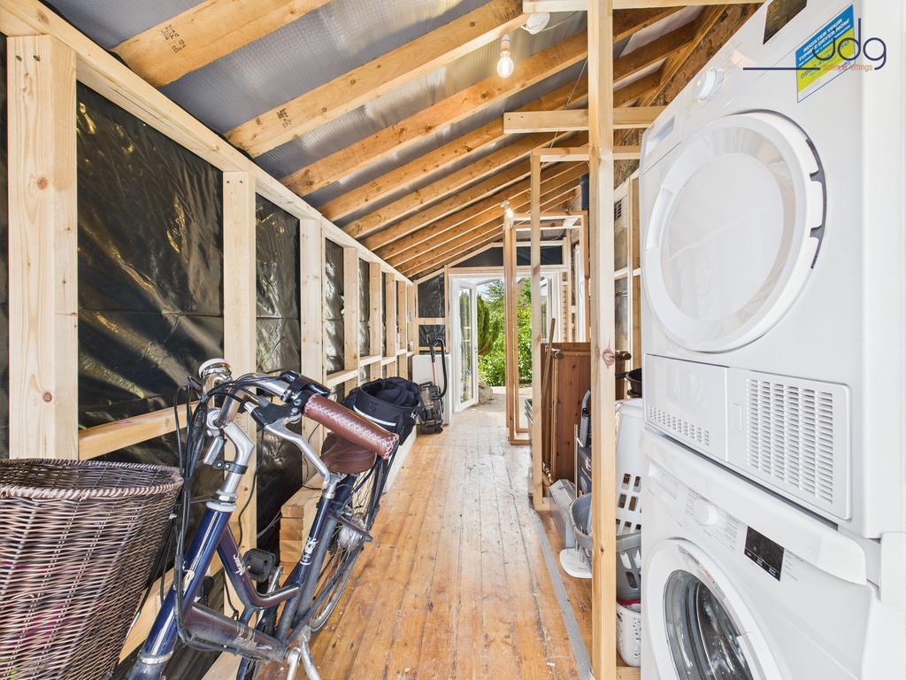 Integrated Garage, used as Utility Space with...