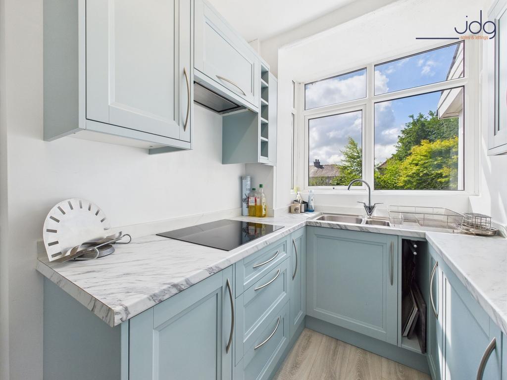 Light blue finish kitchen