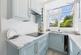 Light blue finish kitchen