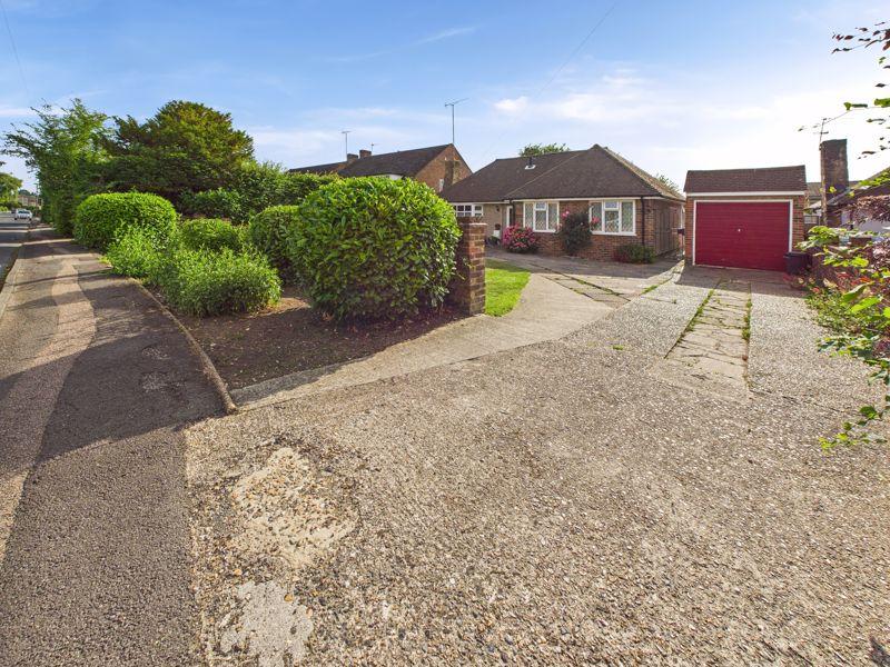 Driveway to the...