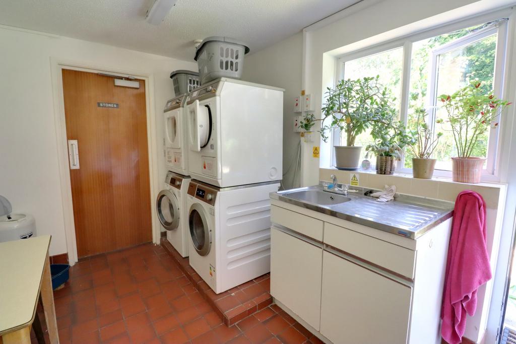 Communal laundry room
