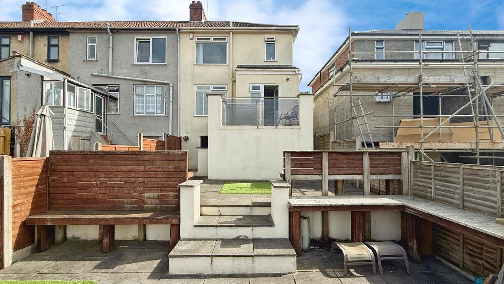 Rear of property