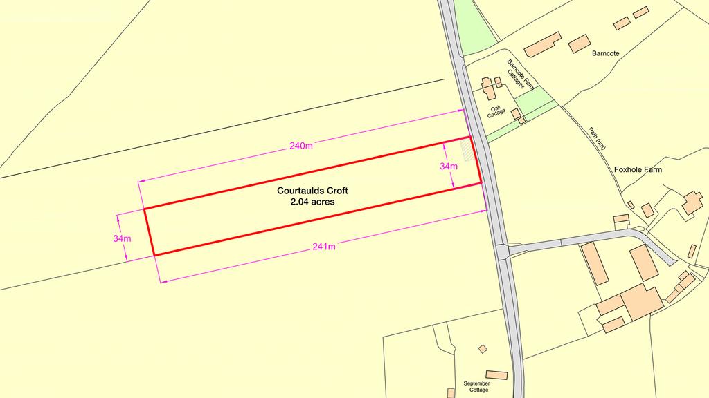Courtaulds Croft Site Plan