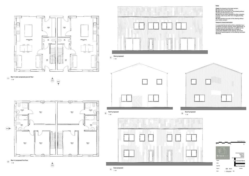 Plot with Planning for 5 Q-Class Barn... 3 bed property with land for ...