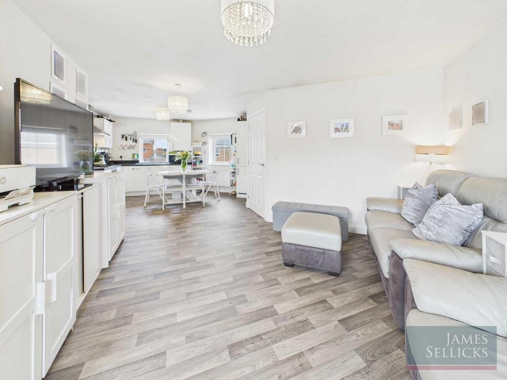 Open plan living dining kitchen