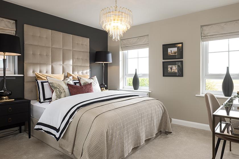En suite main bedroom in the Radleigh 4 bedroom...