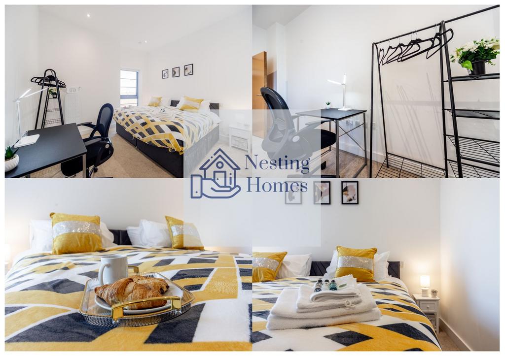 Bright and inviting double bedroom featuring a ...