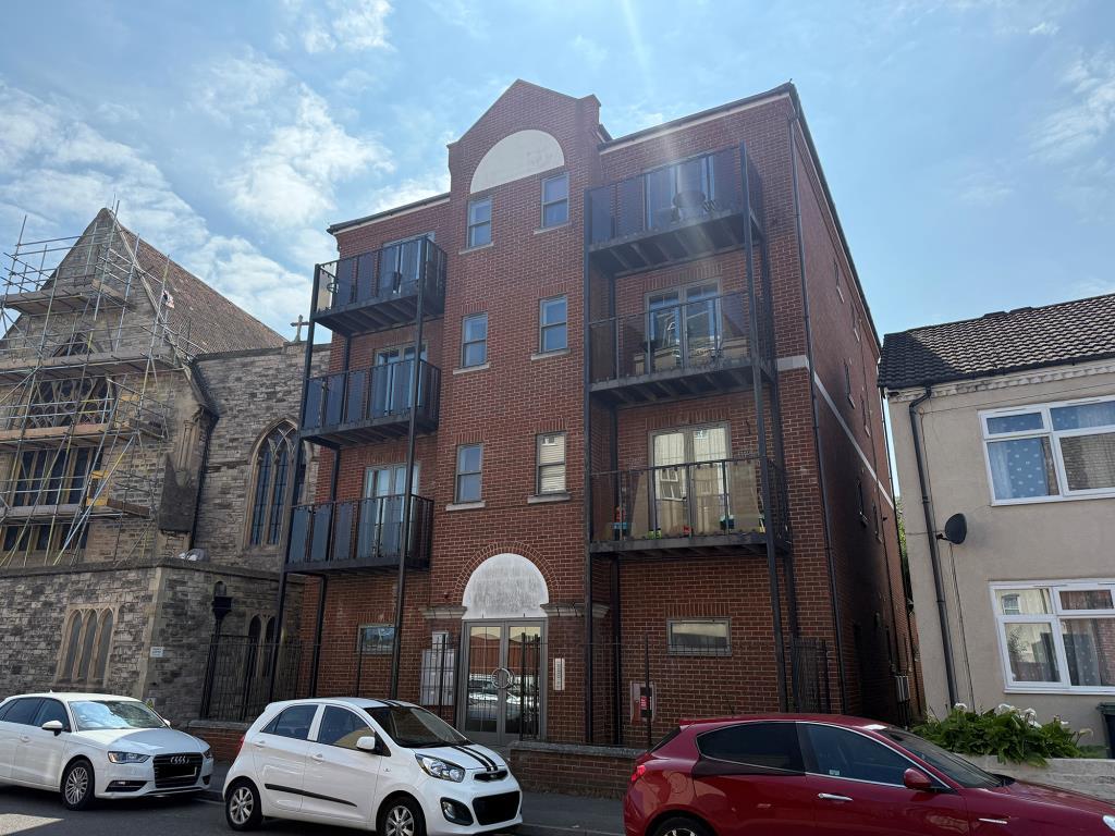View of block with balconies to front