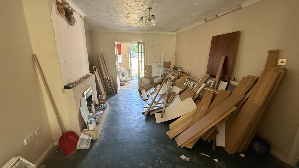 Internal image of living room from dining area