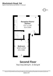 1 bedroom flat to rent, Blackstock Road, Finsbury Park, London, N4