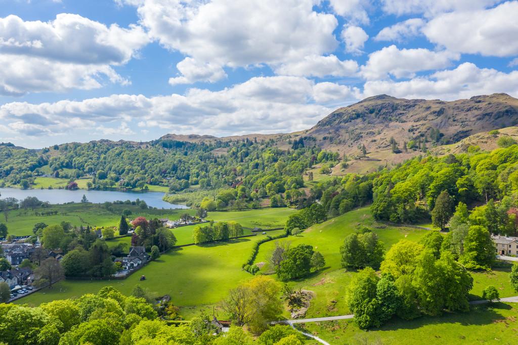 Helm Crag and Grasmere Lake