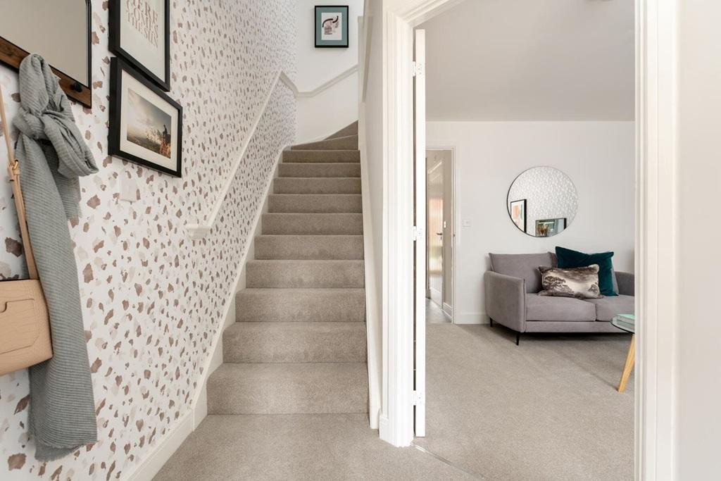 Bright and airy entry hall