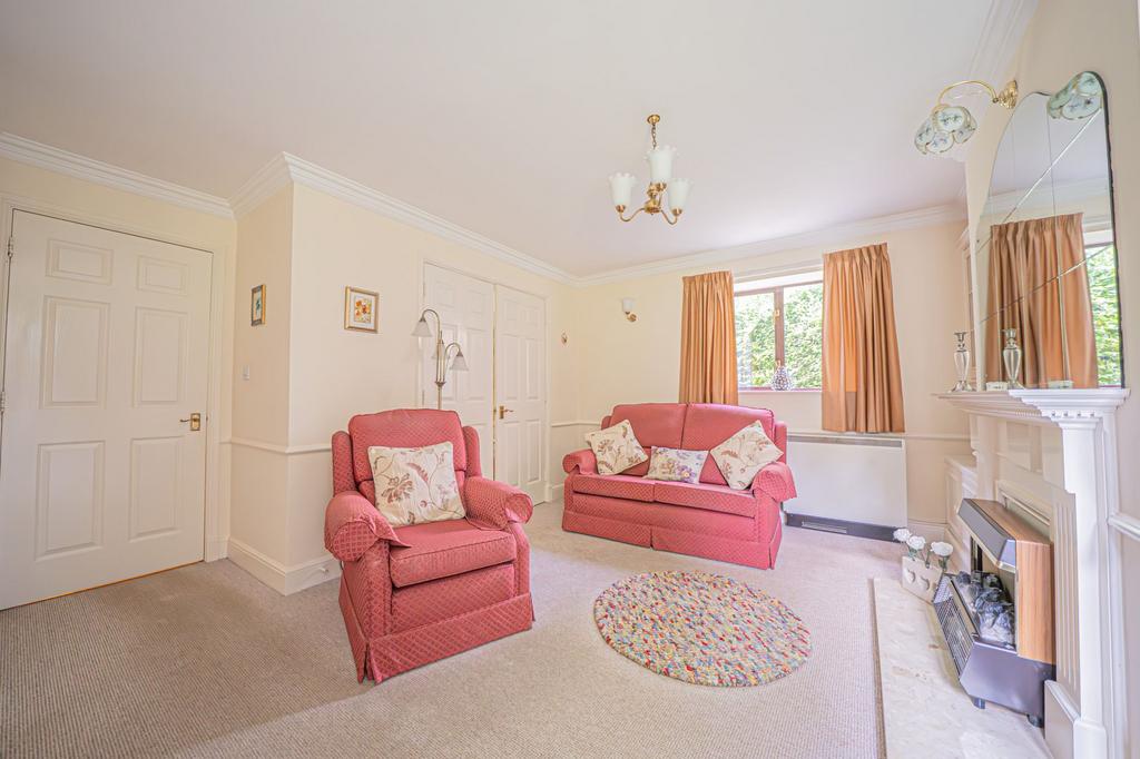 Living room, fireplace