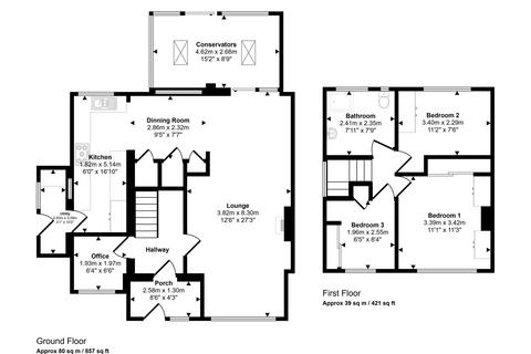 3 bedroom terraced house for sale, Raunds Avenue, Roseworth, Stockton-on-Tees, Durham, TS19 9BW