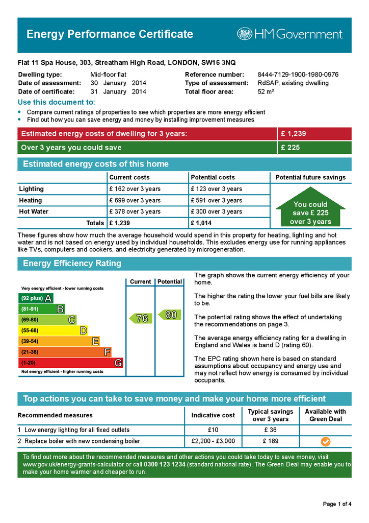 EPC Certificate