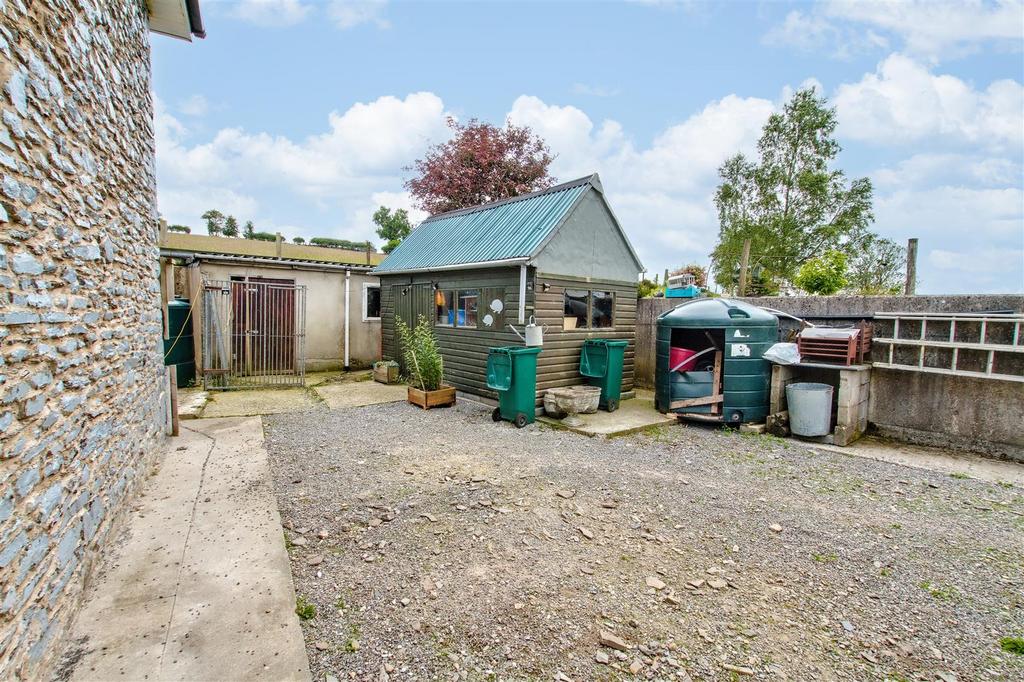Workshop and wooden shed