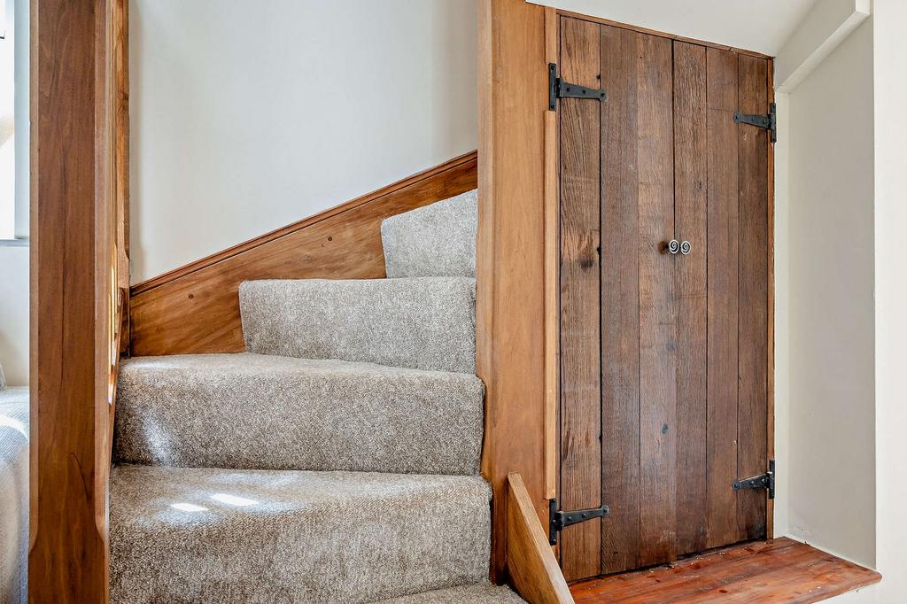 Tulip tree wood staircase