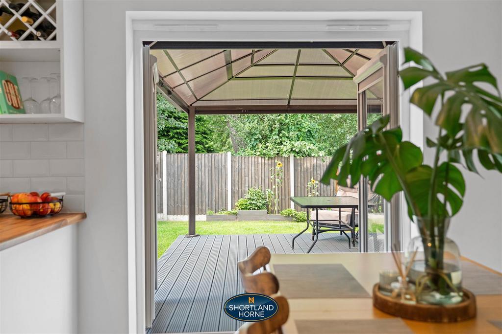 Garden view from dining room