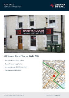 Restaurant for sale, 18 Princes St Thurso KW14 7BQ