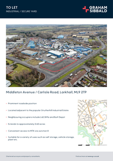 Land to rent, Middleton Av Stonehouse ML9 3PX