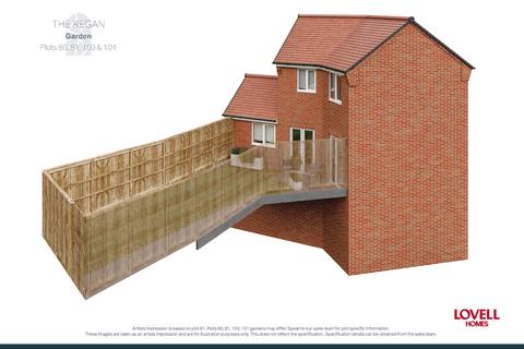 3 bedroom terraced house for sale, Plot 80, The Regan at St Aidans Garden, Shobnall Road, Branston, DE14