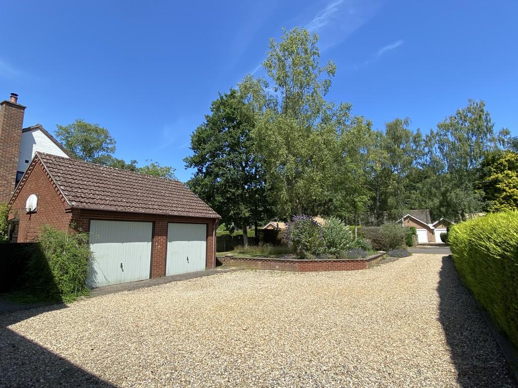 Drive and double garage