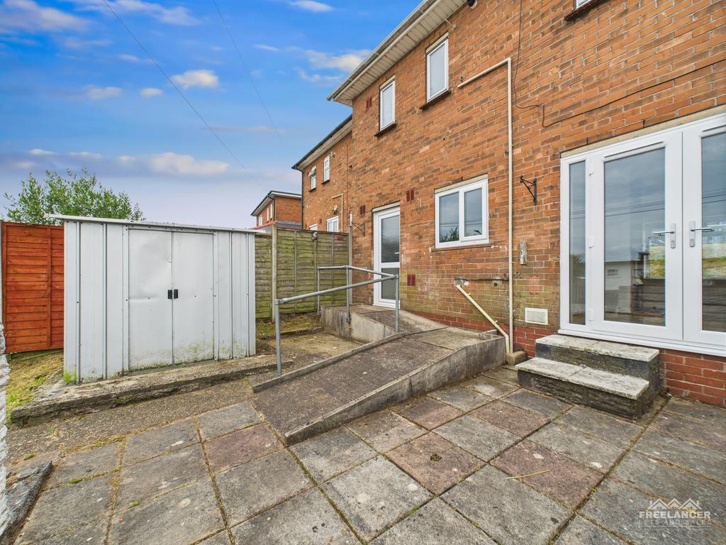 Rear patio