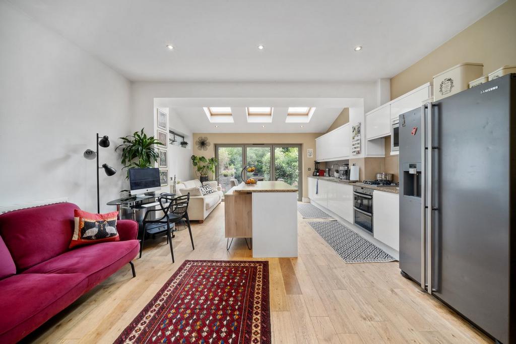 Open-plan living area, open plan living