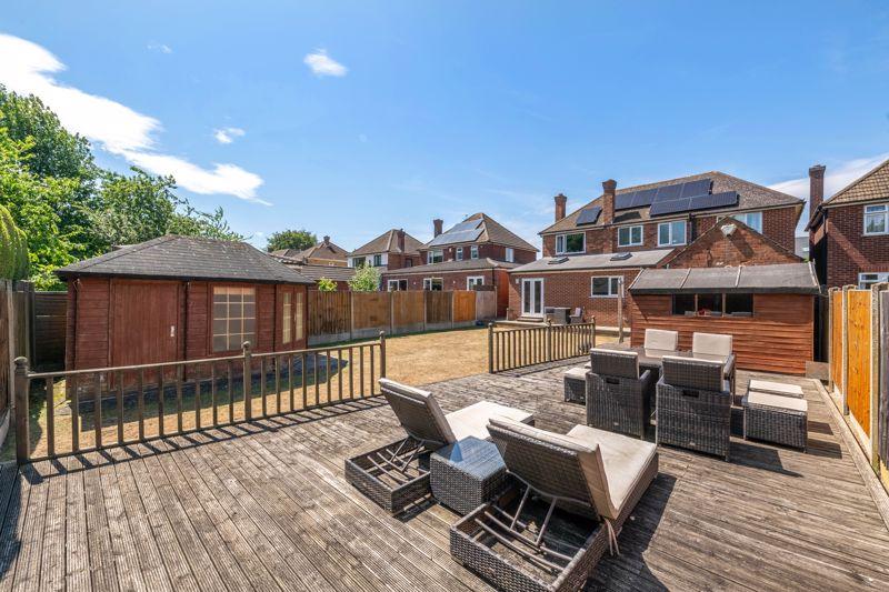 Decked seating area
