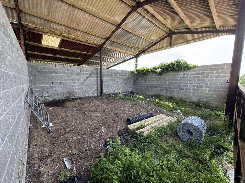 3 Bay Machinery Shed with rear len-to