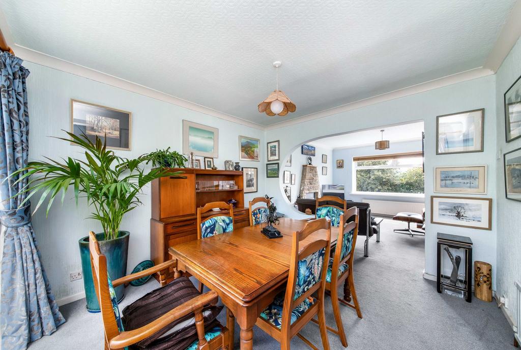 Open plan living dining room   dining area