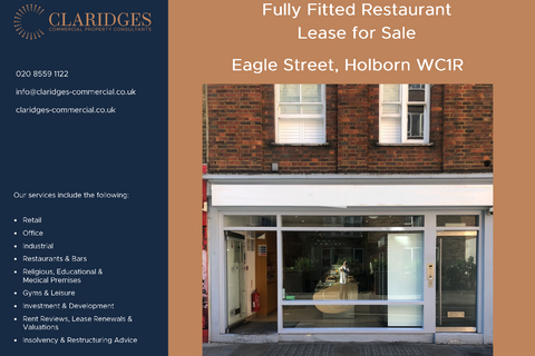Retail property (high street) to rent, 37 Eagle St London WC1R 4AJ