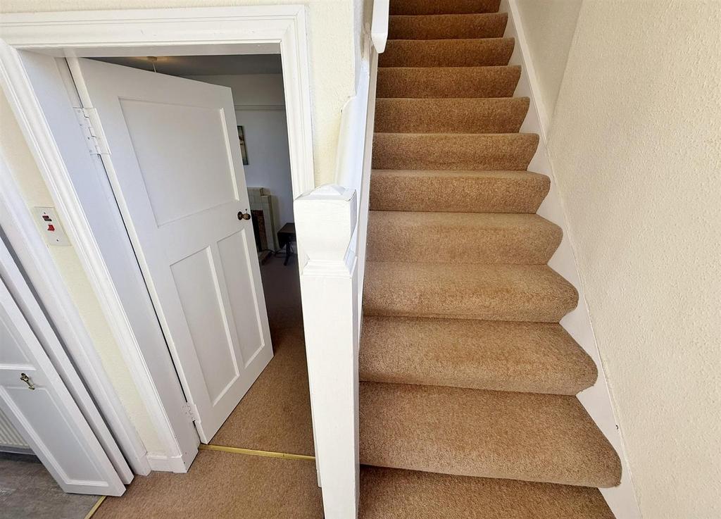 Stairs up to bedrooms