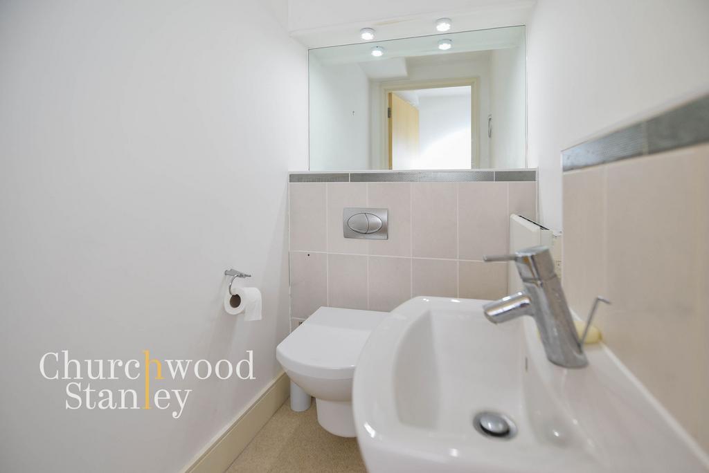 Lower floor cloakroom