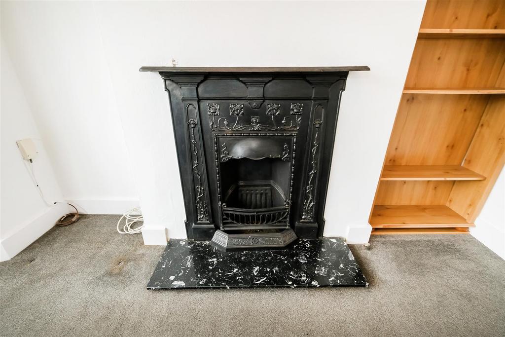 Living room, fireplace