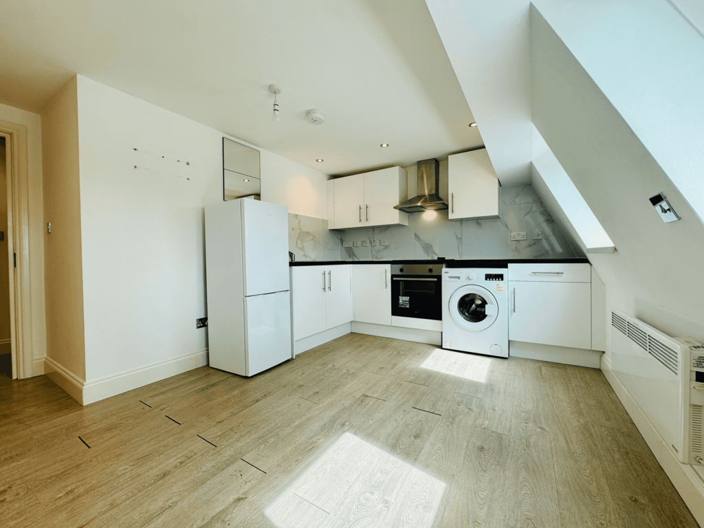 Open plan reception/kitchen one