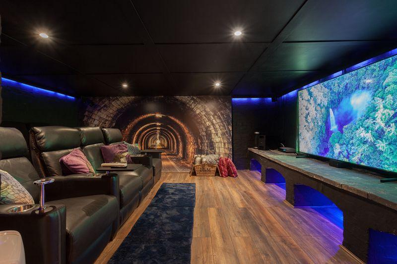 Basement cinema room