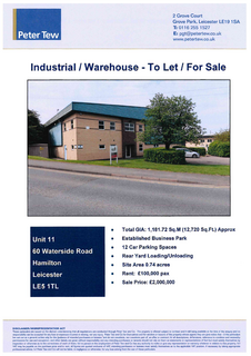 Warehouse for sale, 60 Waterside Rd Leicester LE5 1TL
