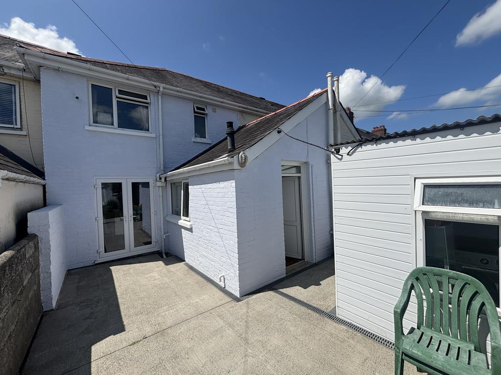 Rear of property