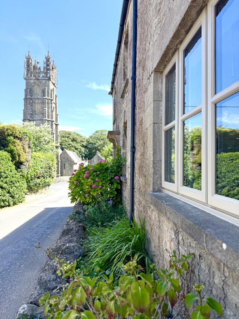 Front of house towards church